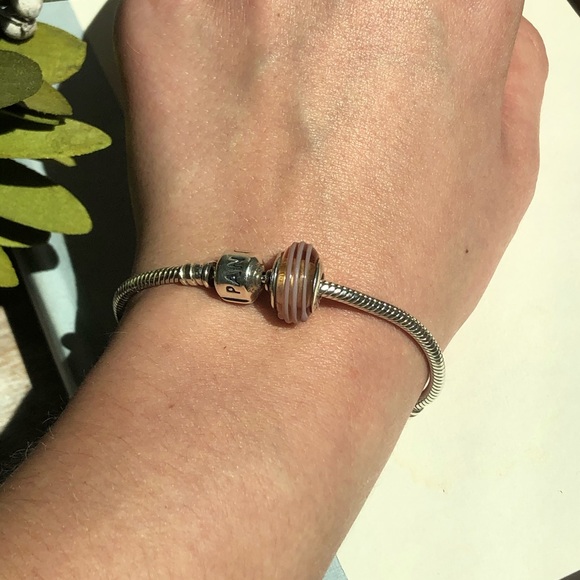 💕3/$70 RETIRED Charm Pink Ribbon 925 PANDORA - Picture 9 of 11